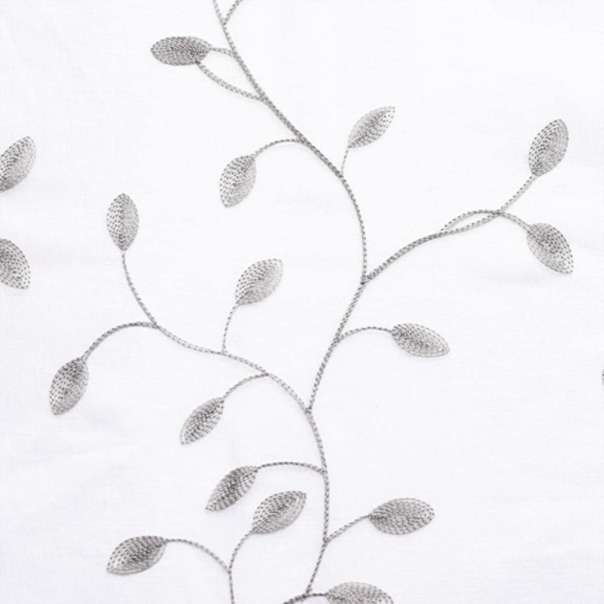 Rideaux de Fenêtre pour Salon Chambre Sheer Voile Organza Rideaux Rideaux Aveugles pour Porte de Cuisine-Gris,W200xL270cm 1PC,3.Hooks Tape Top