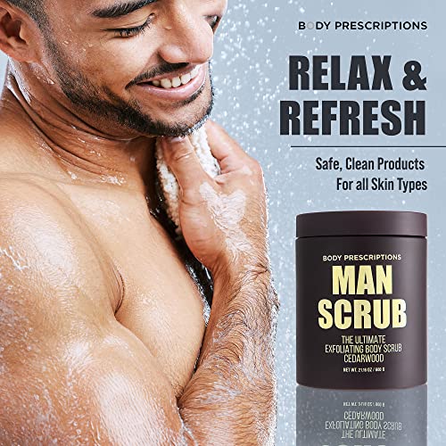 Body Prescriptions Body Scrub For Men- Ultimate Exfoliating Scrub Infused With Cedarwood thumb #1