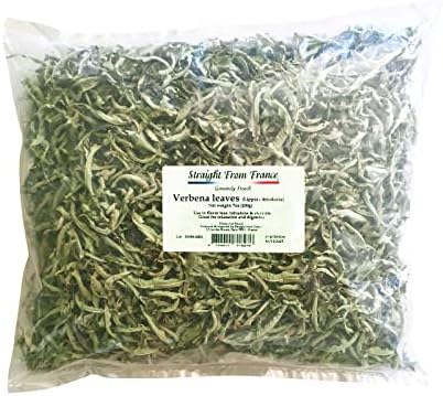 Straight from France Genuinely French, Loose Lemon Verbena Leaves from France Perfect for Relaxing Infusions Herb Teas and Tisanes 7 Oz (Pack of 1)