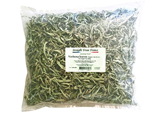 Straight from France Genuinely French, Loose Lemon Verbena Leaves from France Perfect for Relaxing Infusions Herb Teas and Tisanes 7 Oz (Pack of 1)