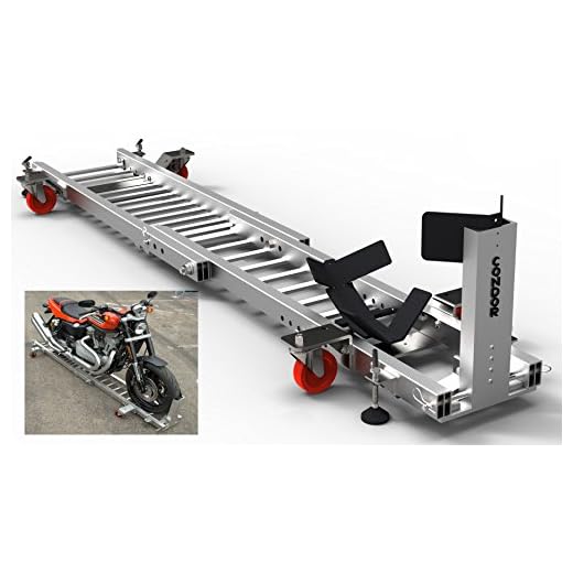 CONDOR Motorcycle Garage Dolly for Wheel Chock