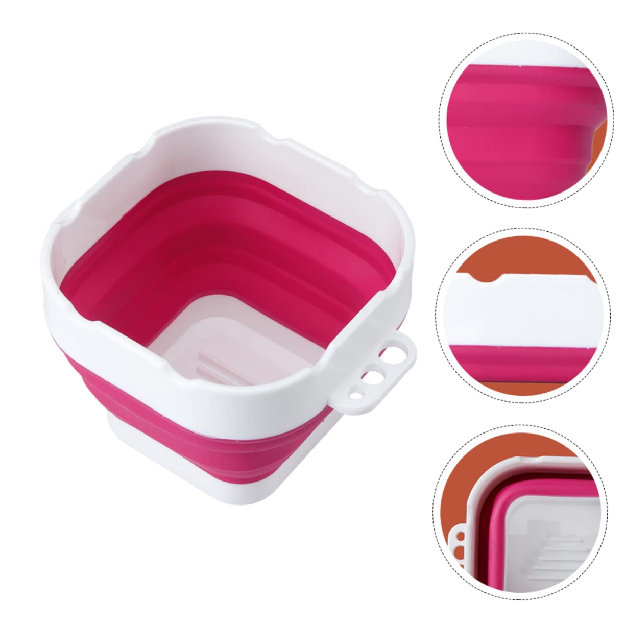 EXAOMBLE Folding Silicone Painting Bucket for Artists Portable Brush Washer Water Basin for Watercolor and Oil Paints Convenient and Lightweight