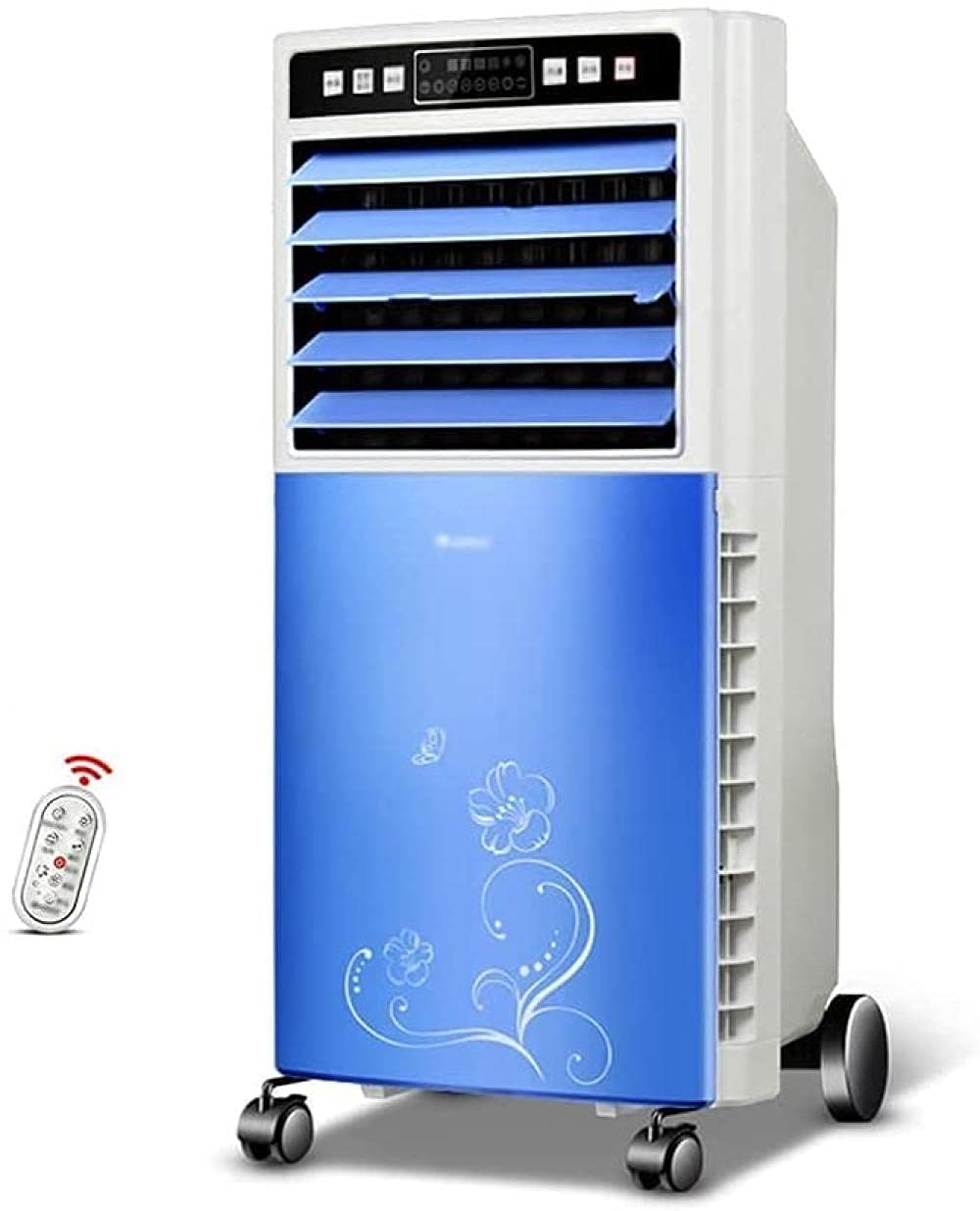 GHHVFEC Evaporative Coolers Humidifier Air Conditioner With Remote Control Misting Evaporative Portable Small Air Cooler Ideal for Home/Bedroom/Dorm/Office