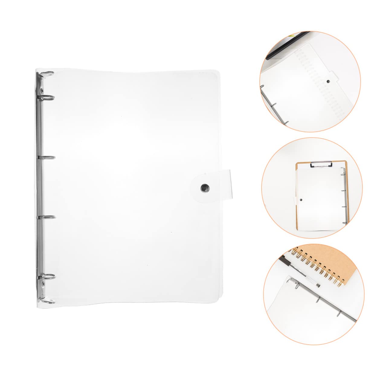 DOITOOL 3 pezzi Cartelline Trasparenti con Organizer Portatile per Documenti Ufficio e Casa Raccoglitori Resistenti e Leggeri per File Scuola e