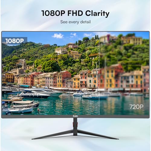 Image of 27 Inch Monitor, FHD 1080P Computer Monitor 100Hz, Built-in Speaker PC Monitor, 99% sRGB, Low Blue Light Eye Care, FreeSync, Frameless Display, HDMI /DP, VESA Wall Mountable for Work, Home Office