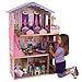 KidKraft-My Dream Mansion Casa de muñecas de madera con muebles y accesorios incluidos, 3 pisos, para muñecas de 30 cm , Color Multicolor (65082)