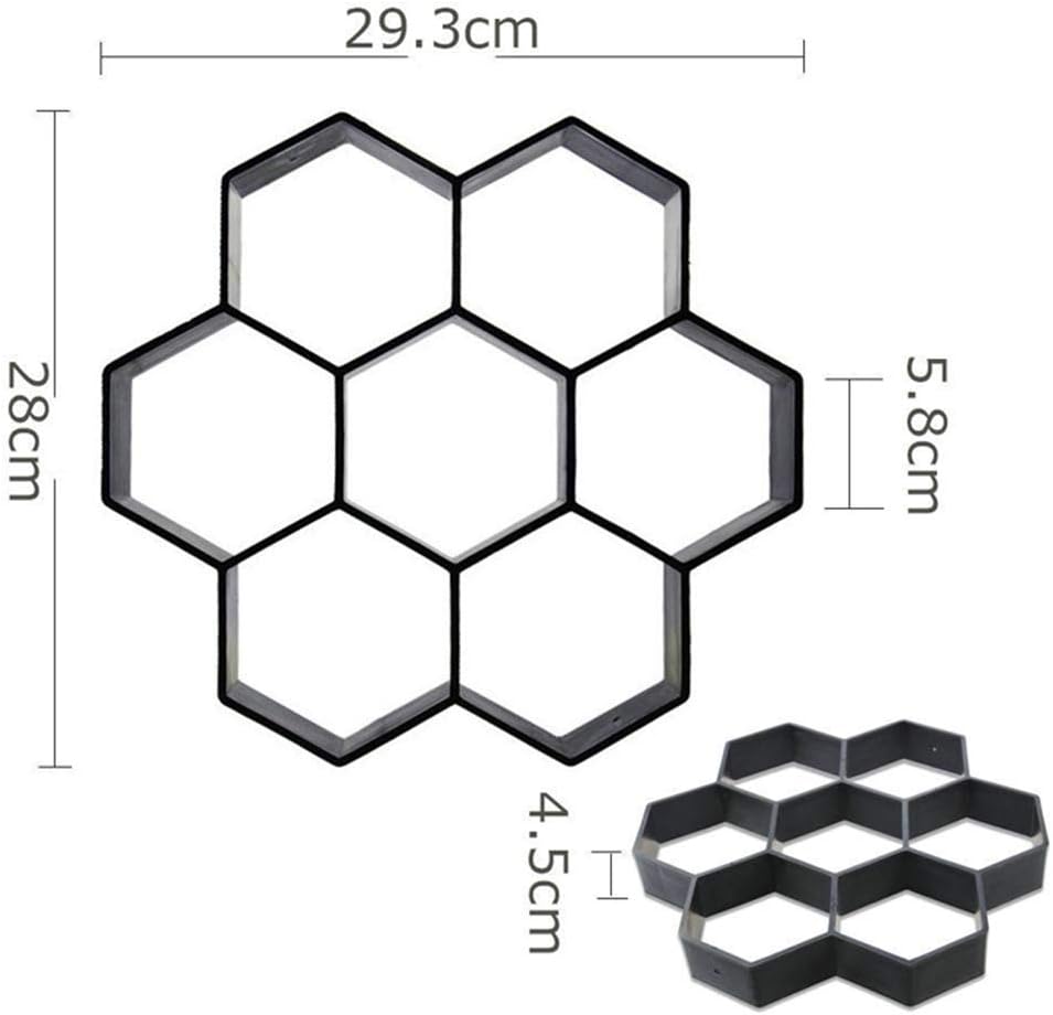 HapWay Path 11.5 x 11.5 inch Path Maker Mold Paving Pavement Concrete Mold Stepping Stone Paver Walk Maker