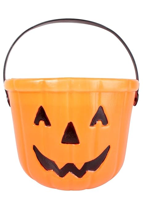 Jagmag Halloween Trick or Treat Pumpkin Bucket Jack O Lantern Candy Basket Halloween Party Supplies Pumpkin Pails with Handle