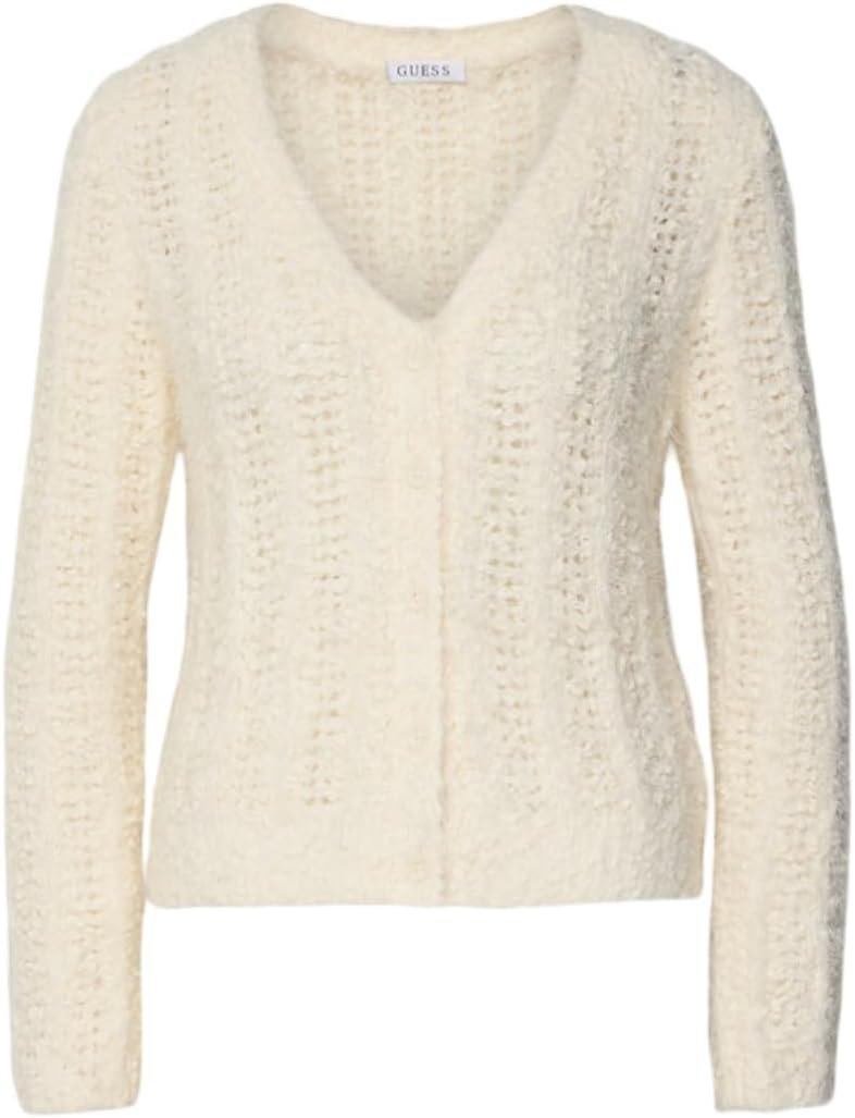 GUESS Womens Eco Long Sleeve Bea Open Stitch Cardigan - Image 4
