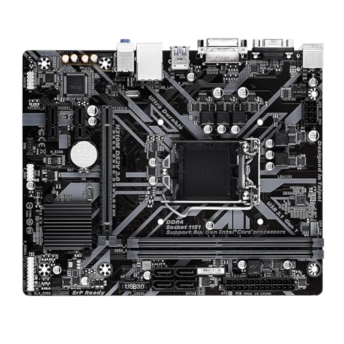 QWEOWW Placa Madre Fit For Gigabyte Prime H310M DS2V. Compatible con Intel LGA-1151 DDR4 2666 MHz, SATA 6 Gbps.