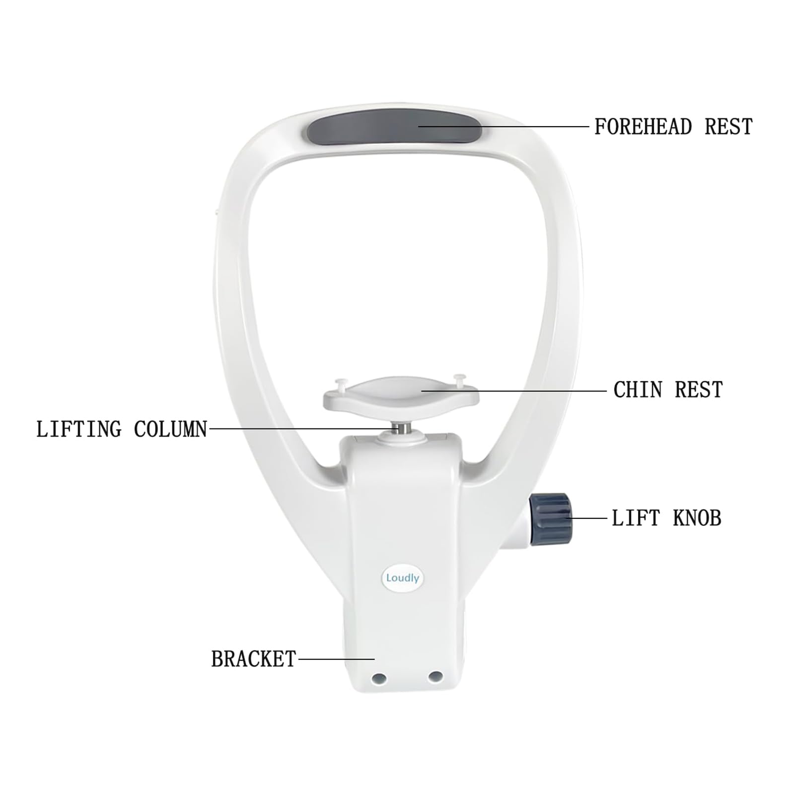 MRKU Supporto per Sollevamento della Fronte con manopola di Regolazione, Set di Supporti per Strumenti ottici, per Centro di Cura della Vista