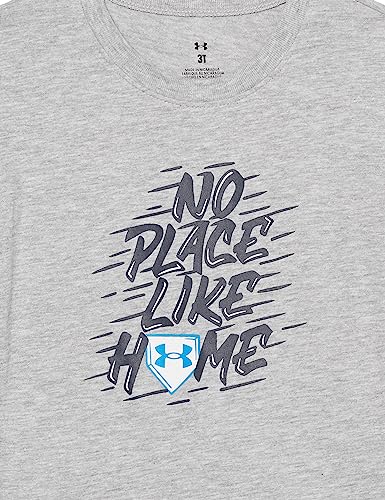Image of Under Armour Boys Short Sleeve Baseball Graphic T-Shirt, Lightweight & Breathable, Relaxed Fit