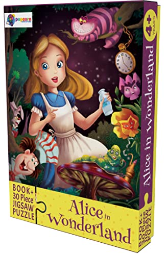Image of Alice in Wonderland - 30 Piece Jigsaw Puzzle with Free Reading Book
