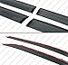 Premium JDM Low Profile Window Visor Rain Guard W/Clips & Black Trim Compatible for 2019-2022 Toyota Corolla Hatchback Models
