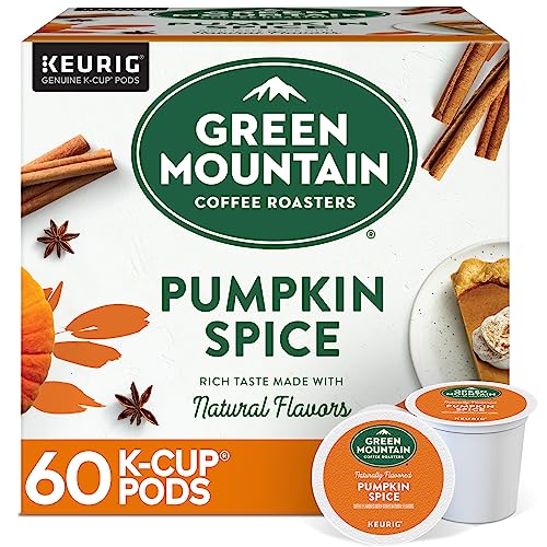 Image of Green Mountain Coffee Roasters Pumpkin Spice, Keurig Single-Serve K-Cup Pods, Light Roast Coffee, 60 Count (6 Packs of 10)