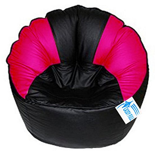 Image of XXXL Muddha Chair Without Beans (Black and Pink)
