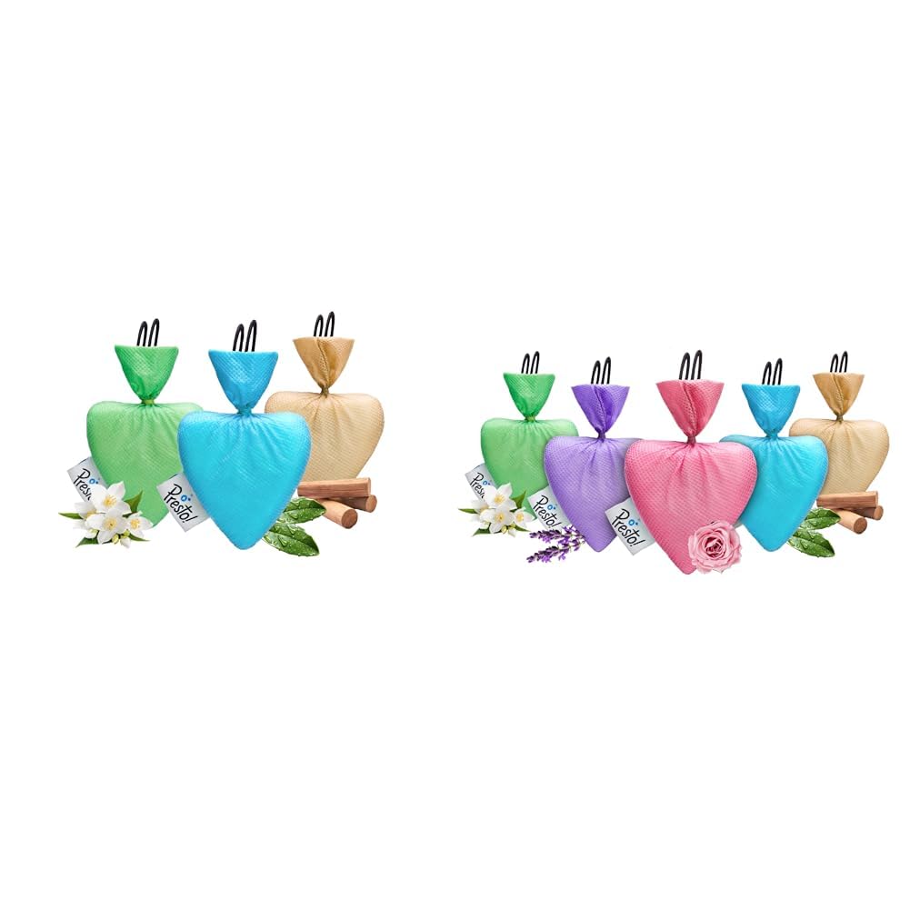 Amazon Brand - Presto! Camphor Heart shape Air Freshener | Assorted | Pack of 3 | Jasmine, Sandal | Amazon Brand - Presto! Camphor Heart shape Air Freshener | Assorted| Pack of 5 | Lavender, Jasmine-image-33