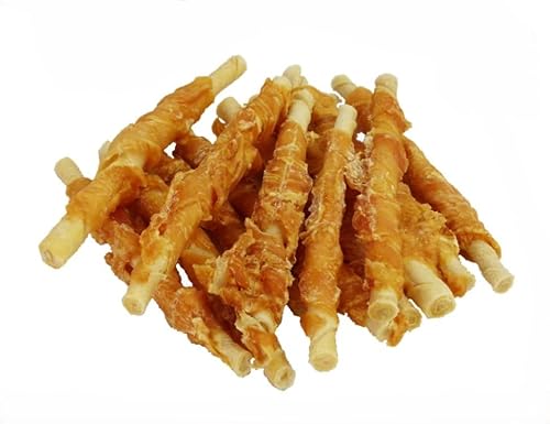 dog rawhide rolls chicken