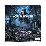 DecrPlus Avenged Tapestry Sevenfold Nightmare Banner Art Music Album Poster Wall Hanging Flag 3x3ft Bedroom Background Decoration