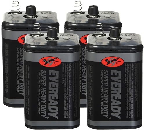 Eveready 6V Battery, Super Heavy Duty 6 Volt Battery, 1...