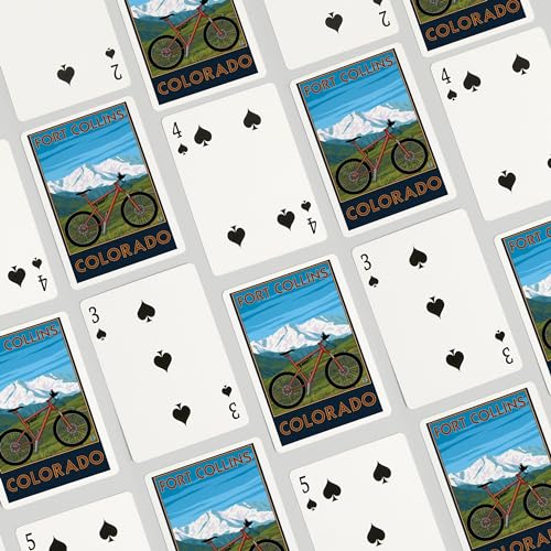 Lantern Press Fort Collins Colorado Baraja de Poker 52 cartas miniatura 4