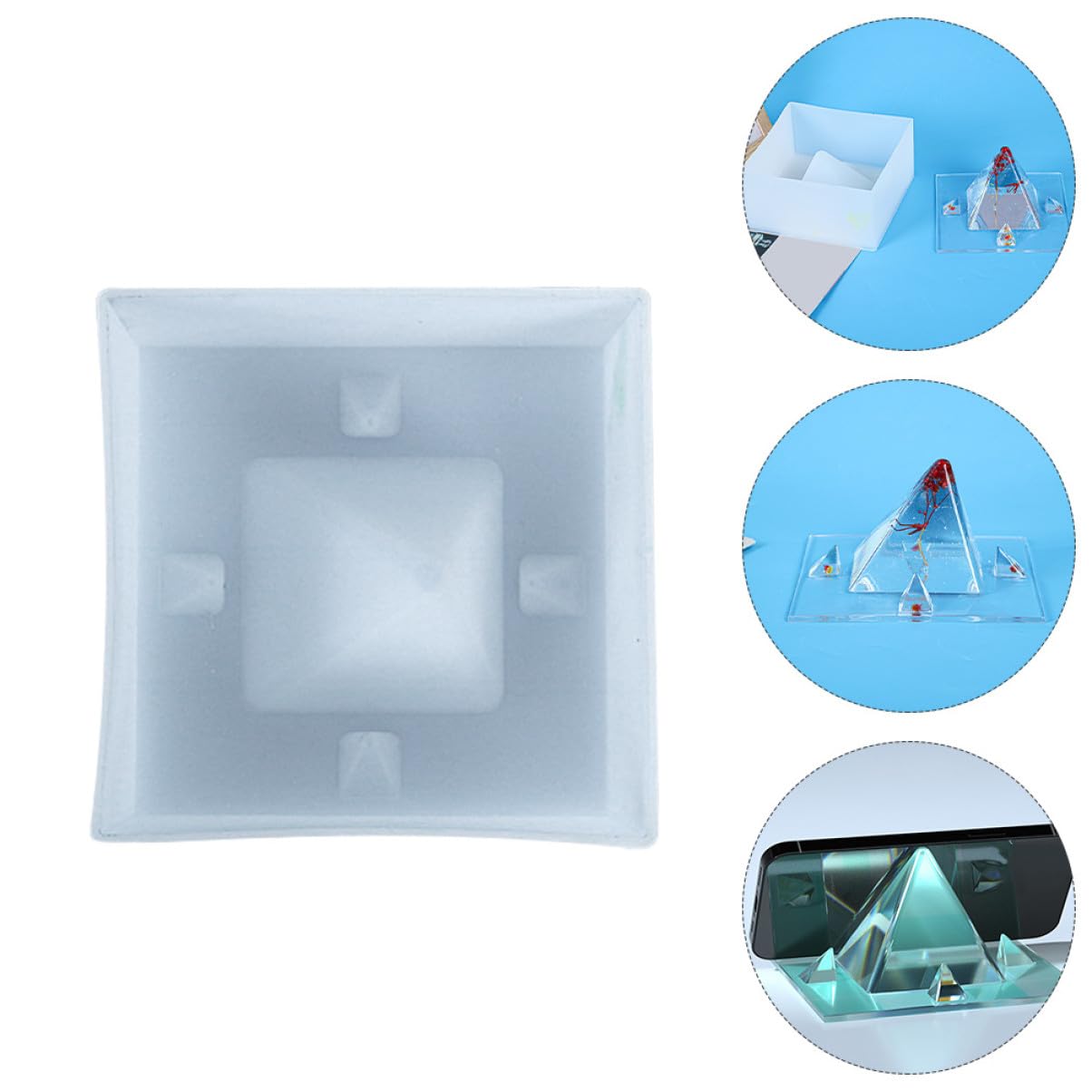 3 Pezzi Stampo in Silicone per Fai da Te Mould per Decorazioni Creative Flessibile e Riutilizzabile Facil Pulire Sformare per Artigianato e Regali Personalizzati