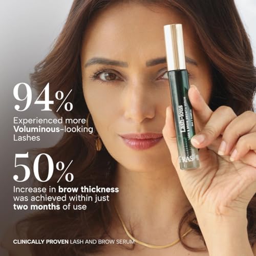 Image of Ras Luxury Oils Lash-ious Lash & Brow Growth Oil /Serum with Biotin & Hyaluronic Acid | Natural, Nourishing Formula for Fuller, Thicker, Healthier Eye Lashes & Brows | Safe for Sensitive Eyes, 8ml