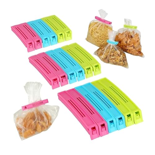 Image of Success Stationery 18 Pcs X 1 18 Pcs Kitchen Storage Clips for Packet Sealing Reusable Vacuum Sealer for Plastic Pouch Food Packet Sealer Clip Multipurpose Snack Bag Food Clips Multicolor Set