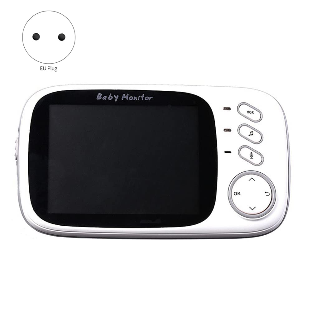 GOSIA Videomonitor ohne LCD, Farbe, 3,2 Zoll, Nachtsicht, 5 m, Monitor für Kindermädchen, Video, ohne für Bebek Lullabies Überwachung VB603 EU-Stecker