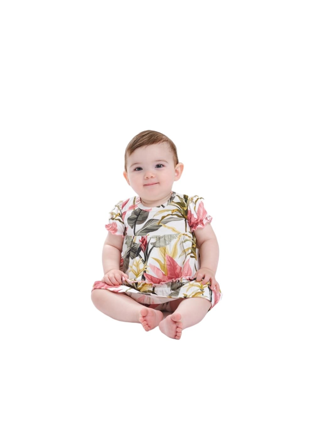 Hust & Claire Baby Mädchen Kurzarm Body in Kleidform 34118 in Weiss