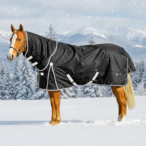 Yeyeplum Turnout Horse Blankets Winter for Real Horses