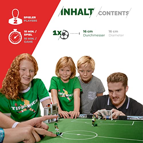 TIPP-KICK XXL Blite-Ball, Durchmesser 16 cm I Original Fußball Spiel I Spielspaß für Groß & Klein ab 3 Jahren I Schwarz/Weiß