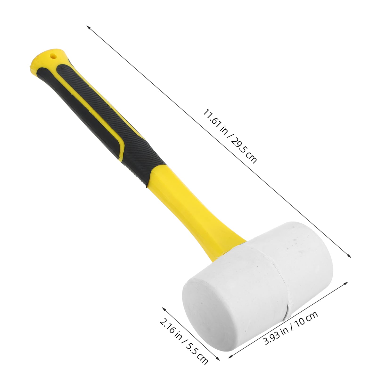 OSOLADY Rubber Hammer Tool Rubber Mallet Hammer Rubber Small Mallet Hammer for Floor Installation Flooring Hammer Tile Rubber Mallets Rubber Mallet with Handle Woodworking Hammer