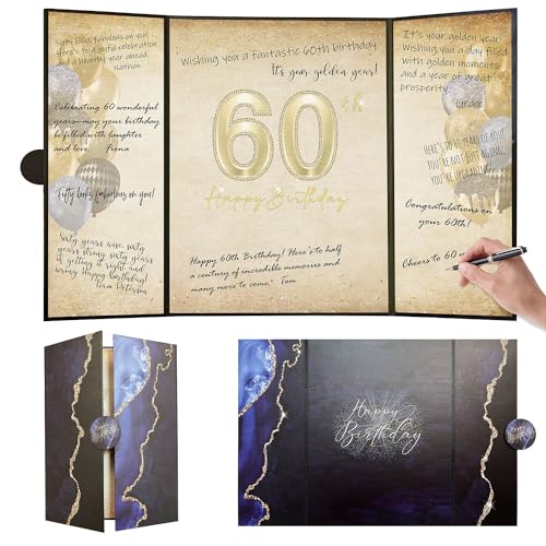 GIFTSFARM 60th Birthday Alternative Signature Guest Book