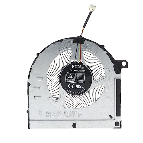 Image of CPU&GPU Cooling Fan for Lenovo Ideapad Gaming 3-15ACH6, 3-15IHU6 (5h40s20422 DFS5M325063B1H DFS5K12B159A1H) - 2.5W, 5V, 4000RPM, 4-Pin, 7 Micrometer, 41dB, Laptop Replacement Part