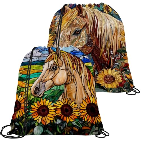 Sac à dos avec cordon de serrage multicolore idéal pour le voyage