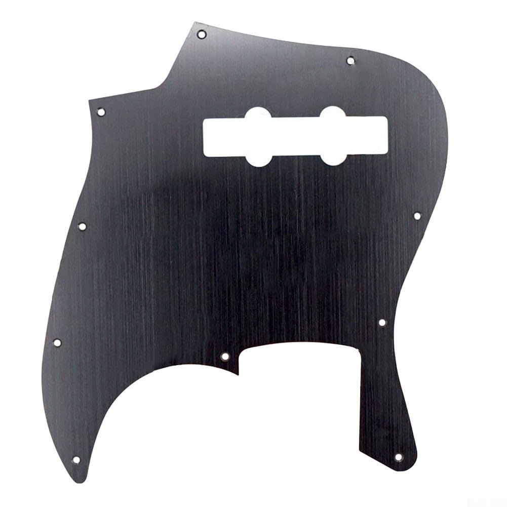 Gold Scratch Plate do J-Bass 24 x 21 cm cienka (czarna)