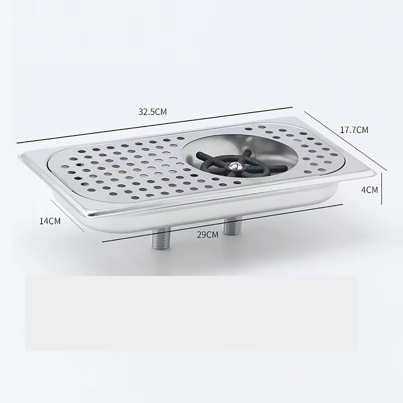 Lavabicchieri per Rubinetti, Lavabicchieri da Incasso in Acciaio Inox Ad Alta Pressione con Filtro a Spruzzo d'Acqua per Lavello da Cucina, Caffetteria, Bar, Uso Commerciale E Domestico