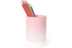 ComSaf Ceramic Pen Holder for Desk Decoration, Minimalist Pencil Holder for Home Office and School