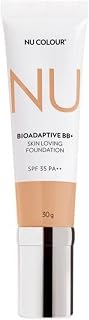 Nu Colour Bioadaptive BB+ Skin Loving Foundation | Medium Ochre 3.2 | Lightweight Hydration with Natural-Looking Coverage | Dewy Finish with Broad Spectrum Protection | 1 fl oz