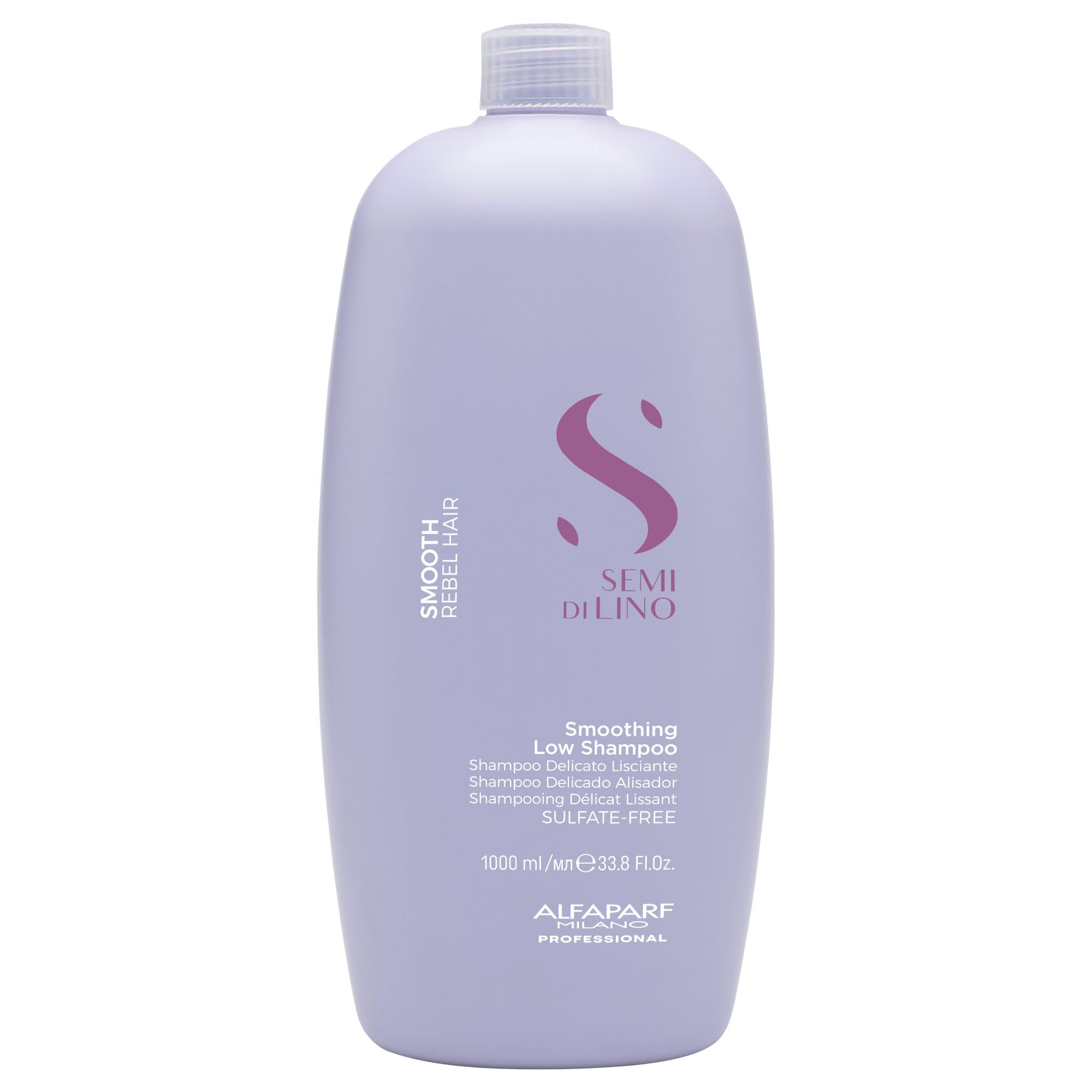 Semi Di Lino Smoothing Sulfate Free Shampoo - Anti Frizz Hair Care & Cleansing Shampoo to Revitalize Dry Hair & Restore Shine