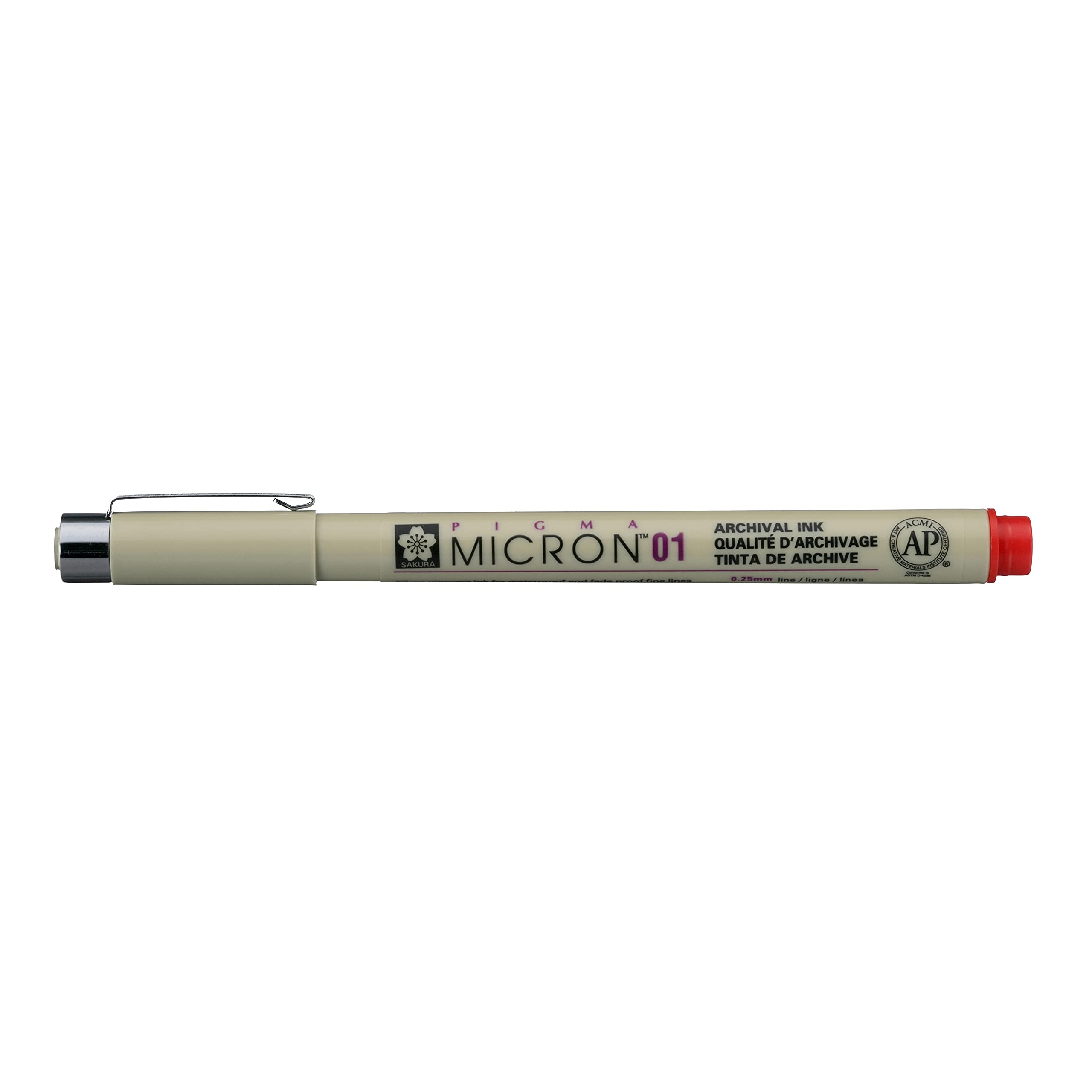 Sakura Of America Pigma Micron Pen .25mm: Red-image-9