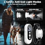 Dog Shock Collar, 3300ft Dog Training Collar with Remote, IPX7 Waterproof Rechargeable Sleek Modern Shock Collar for Small, Medium, Large Dogs with Beep, Vibration, Safety Shock, Light Mode, 8-120 lbs - Image 4