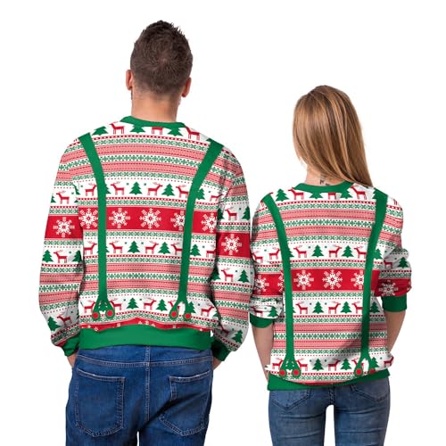 Grajtcin Ugly Couples Christmas Sweater Funny 3D Print | Men Women Xmas Sweatshirts Halloween Cosplay Party Holiday Family Gatherings Winter Pattern Outfit 4 Grajtcin Ugly Couples Christmas Sweater Funny 3D Print | Men Women Xmas Sweatshirts Halloween Cosplay Party Holiday Family Gatherings Winter Pattern Outfit - Image 5