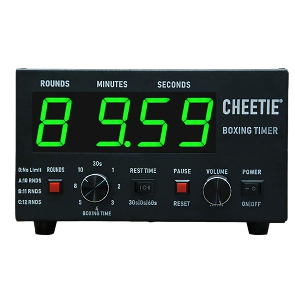 Temporizador Intervalo para Boxeo Y Fitness,Alarma Sonora Ajustable,Cronómetro,1 a 12 Rondas,Duración Personalizable 30 Segundos a 10 Minutos,para Entrenamiento Gimnasio Green