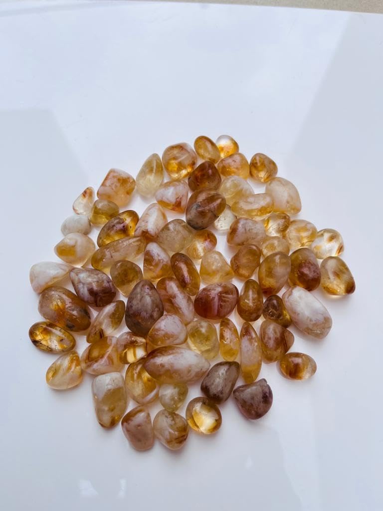 Natural Selenite Tumbled Stone Crystals Bulk, Polished Stones - Rock Collection - vase Filler tumbles Crystals Healing Reiki - Gemstone Gifts, Good Luck, Fountain tumbles (Selenite 250gram)