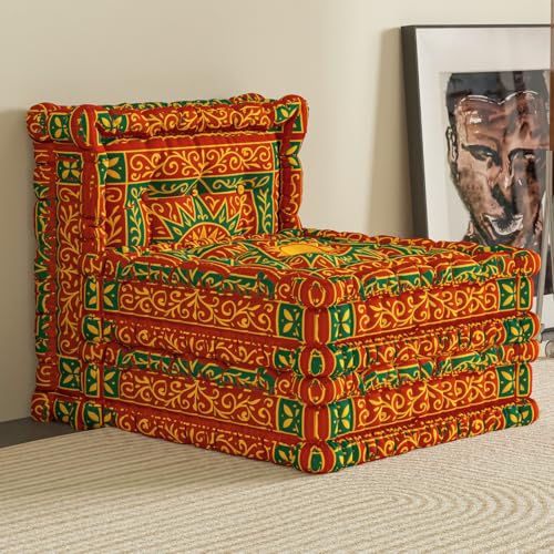 WOWMAX Floor Sofa Couch Boho Convertible Sleeper