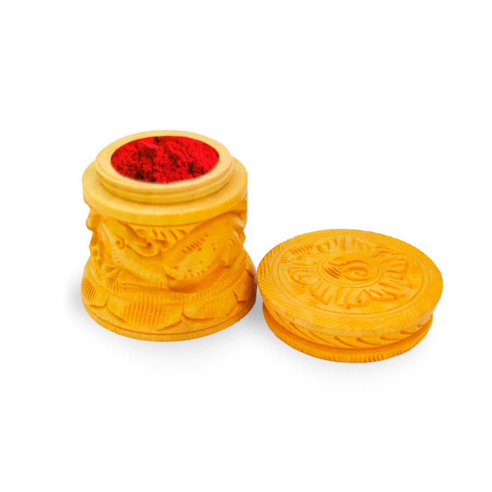 Buy Santarms Handmade Wooden Kumkum Box Shringar Box Sindoor Dabbi