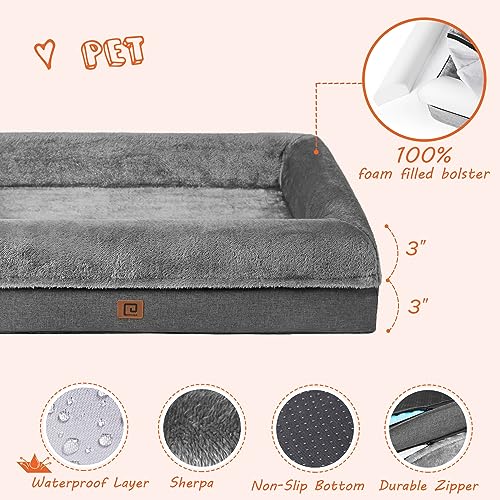 Snapklik Com Eheyciga Memory Foam Orthopedic Dog Beds For Extra Photo Inspiration