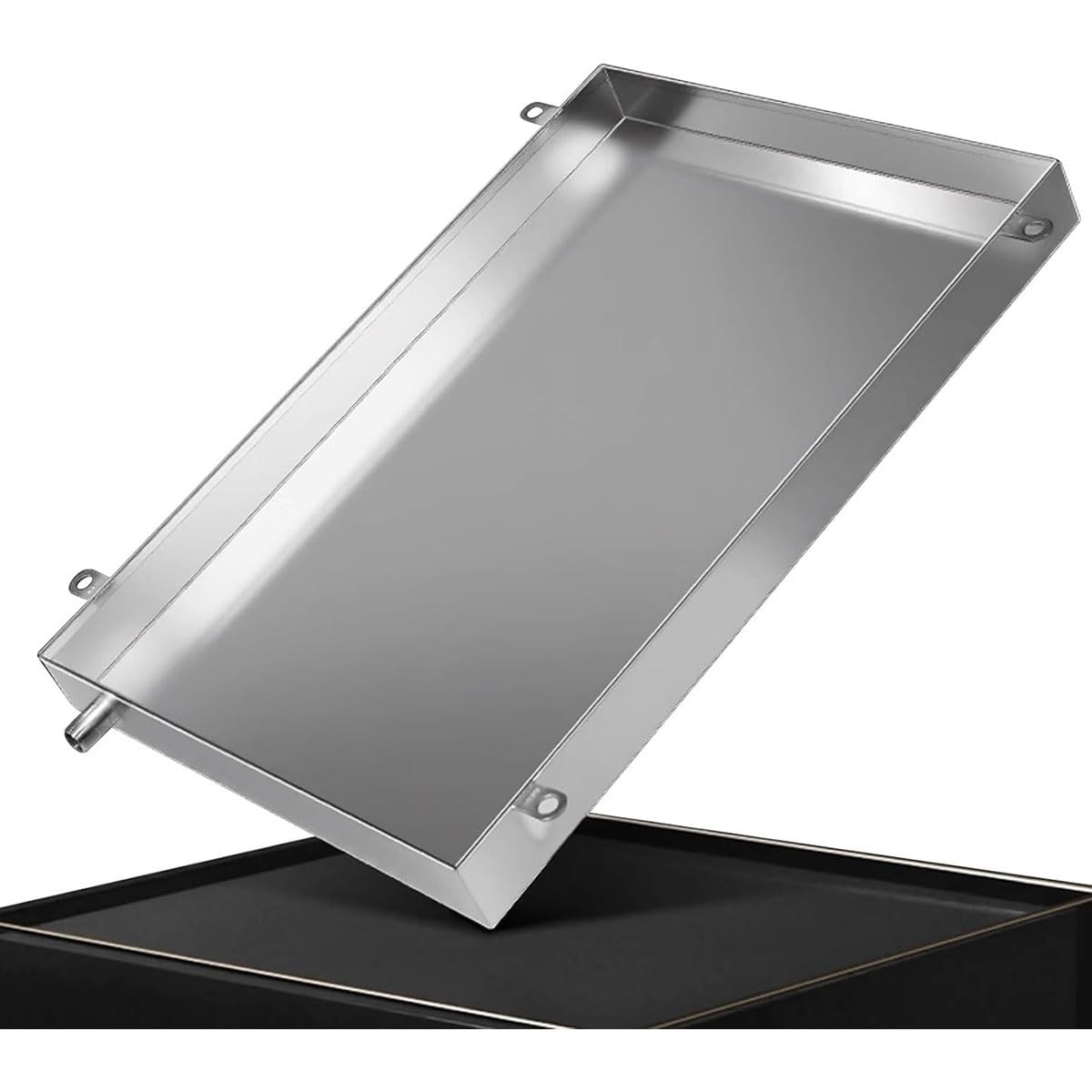Bac de récupération des condensats en acier galvanisé robuste, bac de récupération des condensats de qualité supérieure, résistant à la rouille, for systèmes de climatisation,(30 * 70cm(12 * 28in))